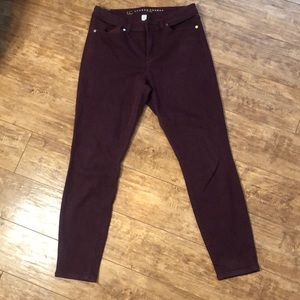 Maroon Jeans